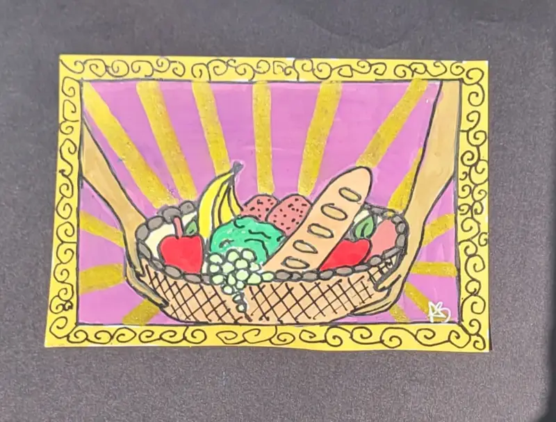 Fruits of the spirit 2/9 -Kindness aceo art card