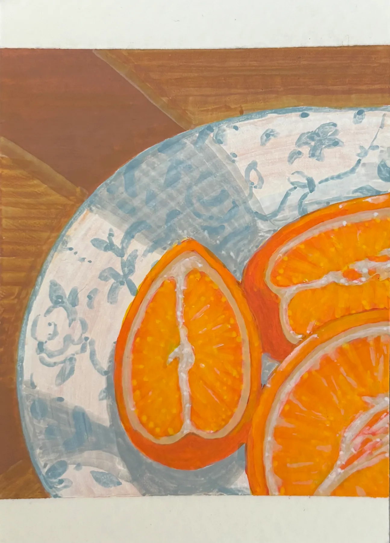 Oranges to Share aceo art card