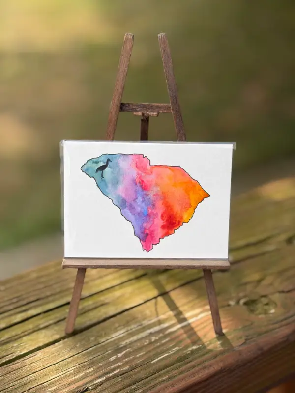 South Carolina: Egret aceo art card