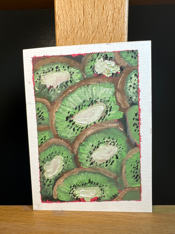 Kiwis aceo art card