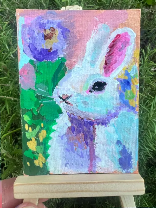 Garden Guest aceo art card