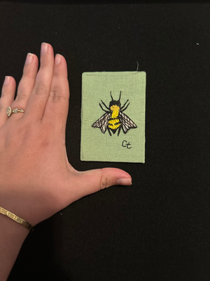 Bee ACEO aceo art card thumbnail 2