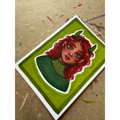 Sylvie aceo art card thumbnail 3