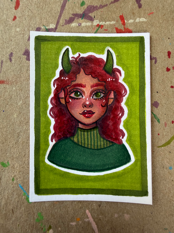 Sylvie aceo art card