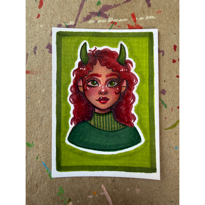 Sylvie aceo art card thumbnail 1
