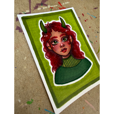 Sylvie aceo art card thumbnail 2