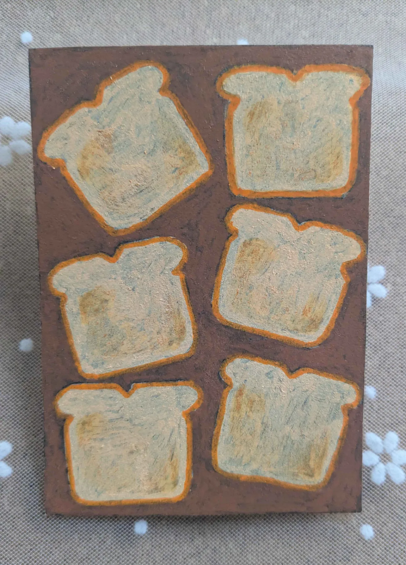 Toasts aceo art card