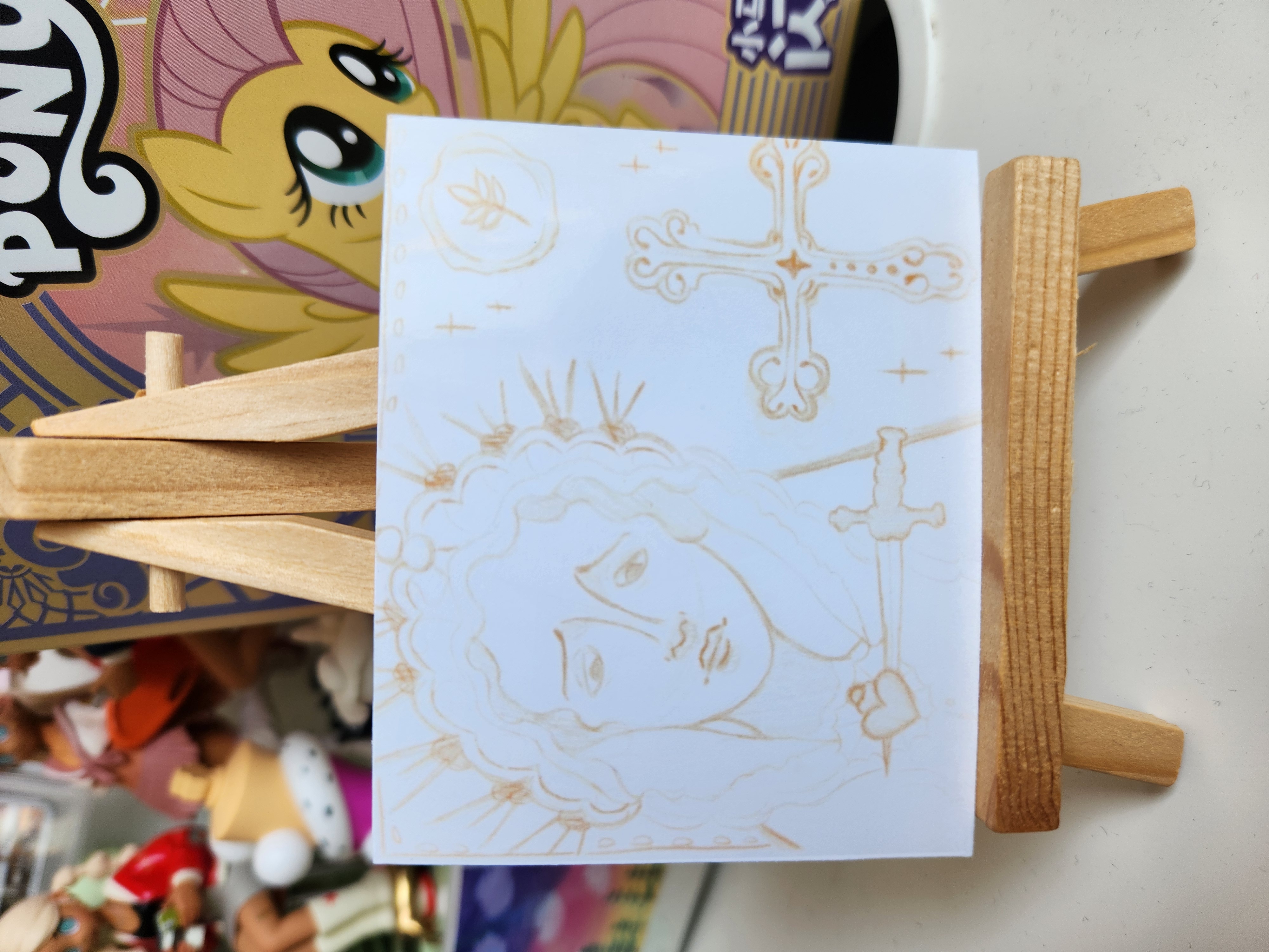 Religious Guilt aceo art card thumbnail 1