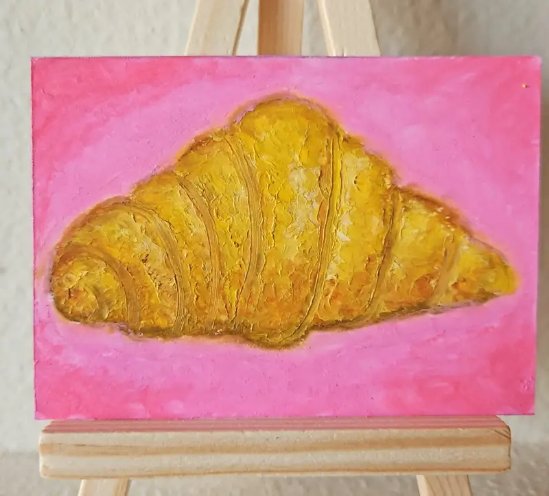 Croissant aceo art card