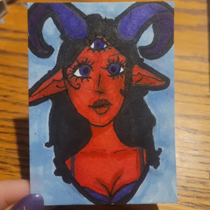 Demonia aceo art card