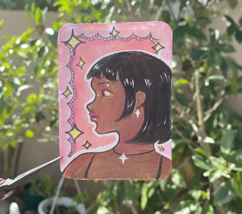 Spring Leia aceo art card