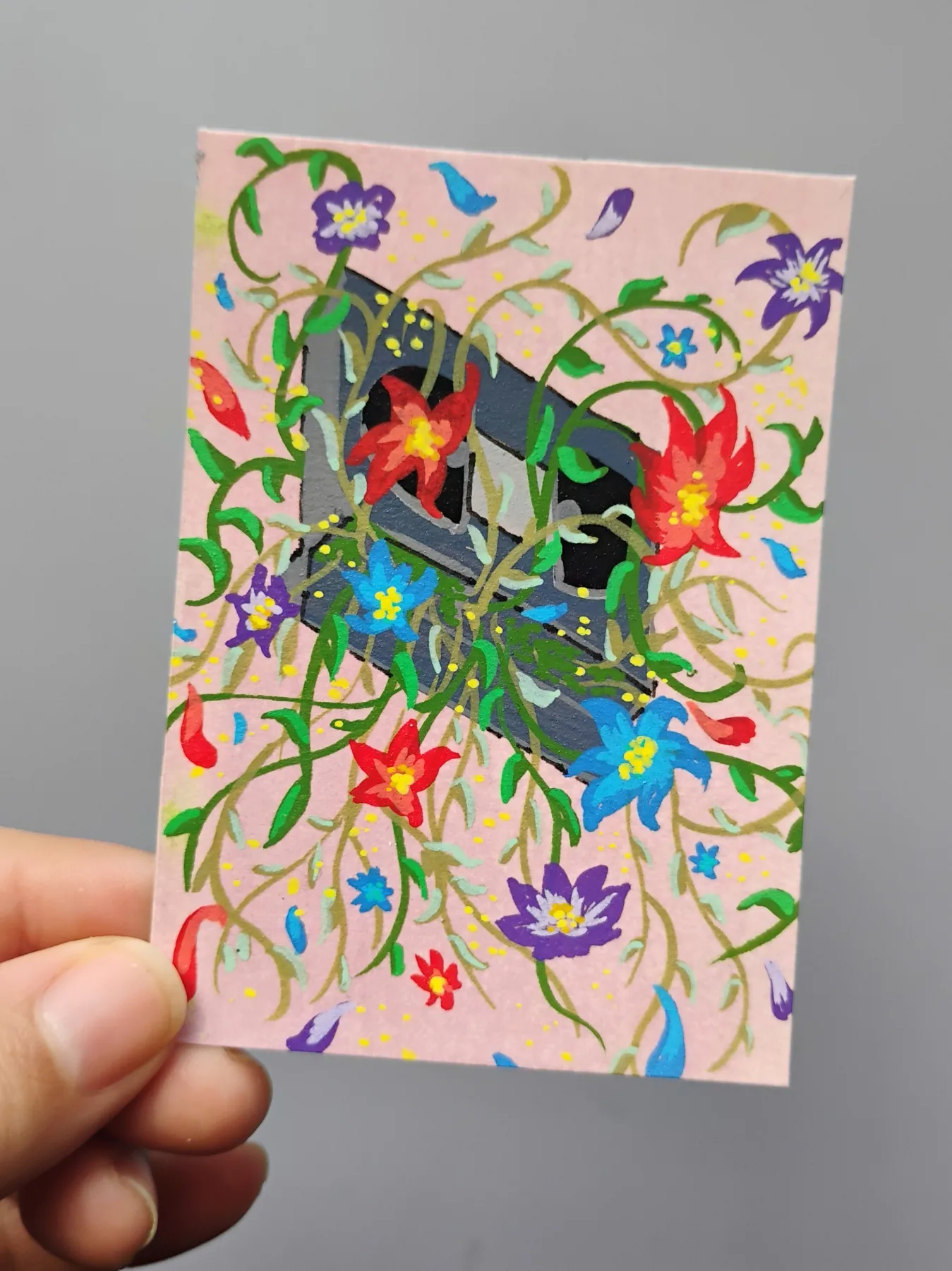 Rewind Time aceo art card