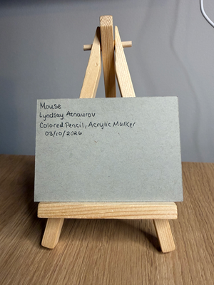 Mouse Original ACEO by Lyndsay Aznaurov aceo art card thumbnail 2