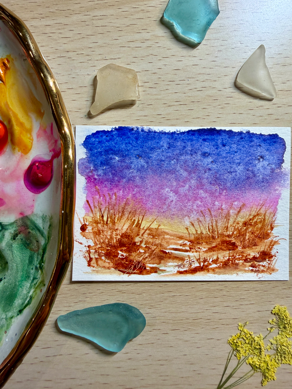 Dune Afterglow aceo art card