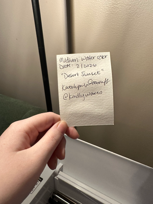 Desert Sands aceo art card thumbnail 2