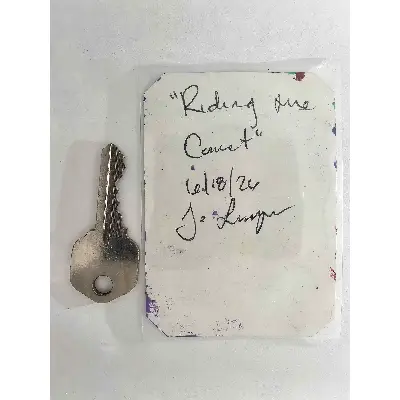 Riding the Comet aceo art card thumbnail 3