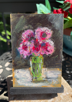Moonlight Bouquet aceo art card thumbnail 1
