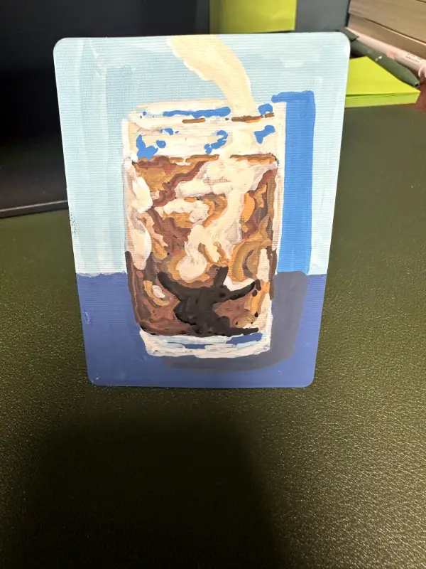 Swirling aceo art card