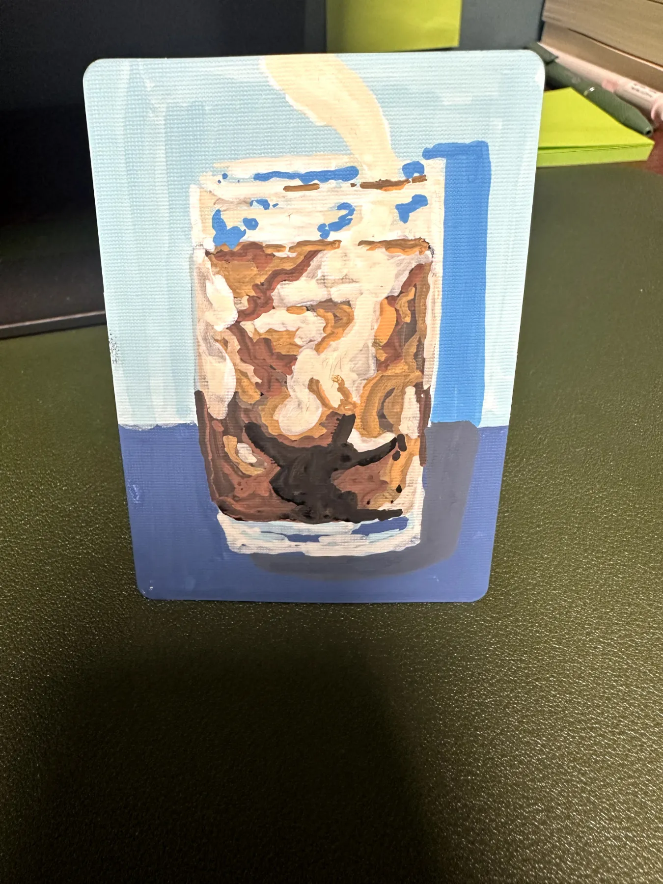 Swirling aceo art card