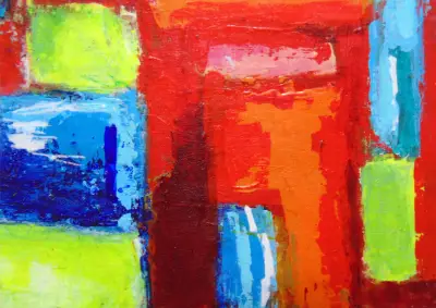 Albuquerque Cityscape painting original art acrylic ACEO aceo art card thumbnail 2