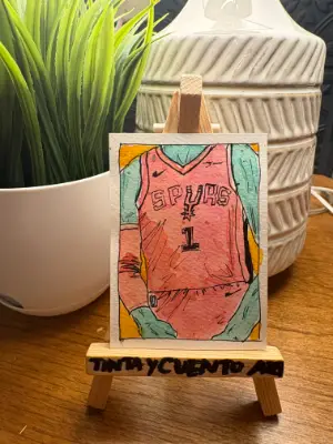 Fiesta Wemby aceo art card thumbnail 1