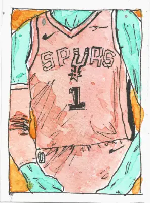 Fiesta Wemby aceo art card thumbnail 3
