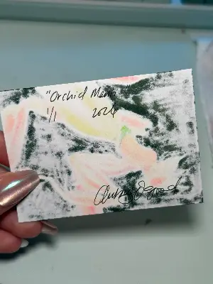 Orchid Mantis aceo art card thumbnail 2