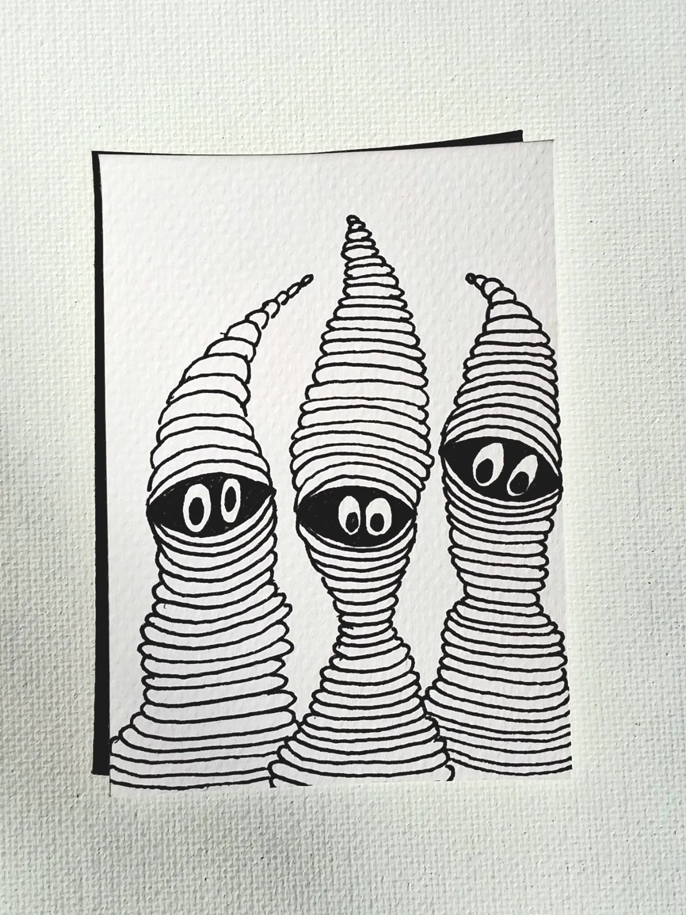 These little dudes #1 aceo art card