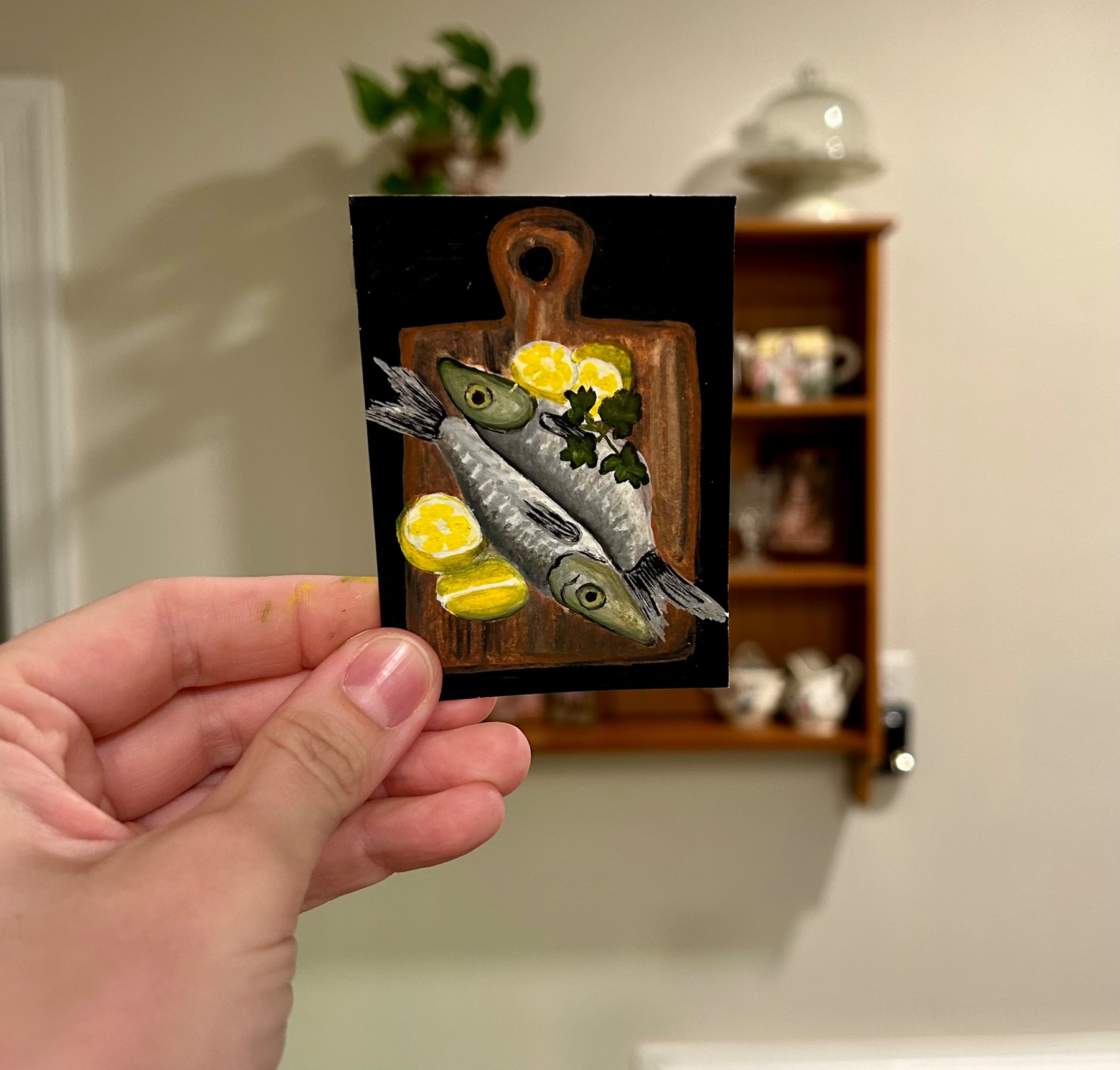 The Fisherman’s Board aceo art card