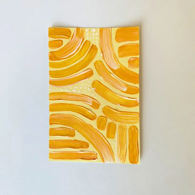 Spring Swing - April 01 -Original ACEO Card aceo art card