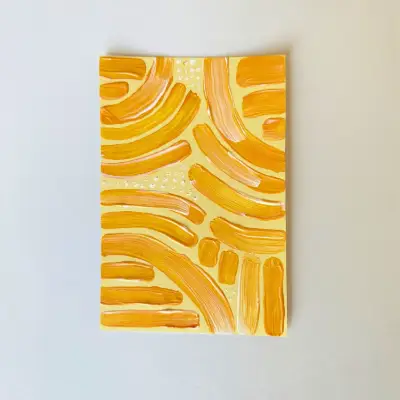 Spring Swing - April 01 -Original ACEO Card aceo art card thumbnail 1