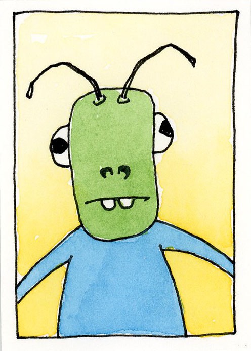"Jeremy" aceo art card