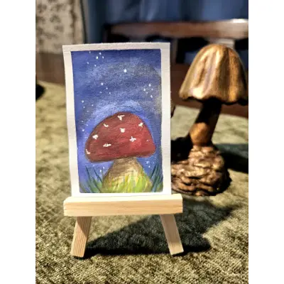 Twilight Shroom aceo art card thumbnail 1