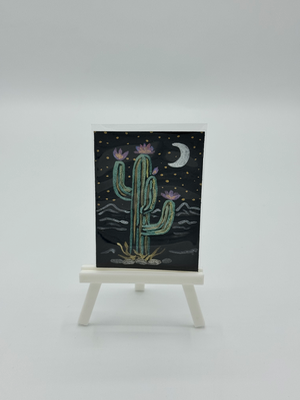 Twilight cactus aceo art card thumbnail 4