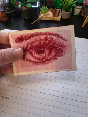 Eye One aceo art card thumbnail 2