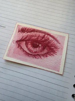 Eye One aceo art card thumbnail 1