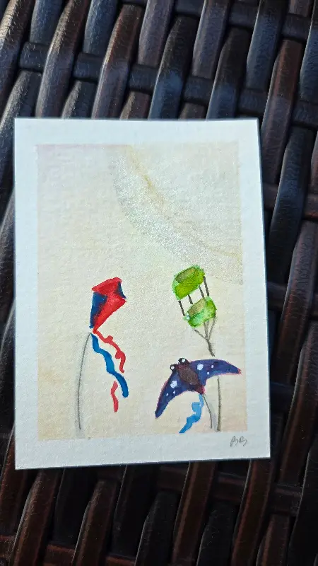 Migrants (Humans) aceo art card
