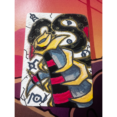 Giratina, Original Distortion aceo art card thumbnail 1