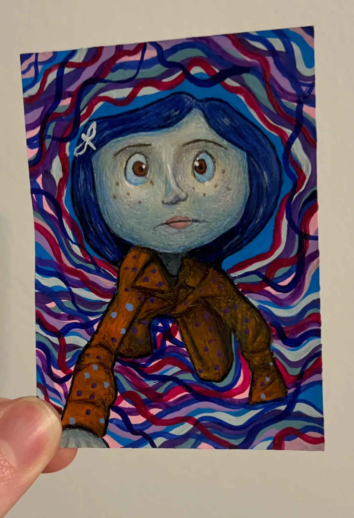Coraline - Through the Tunnel (2.5x3.5in) aceo art card