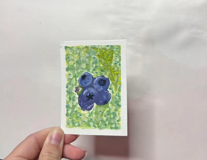 Fresh Blues aceo art card