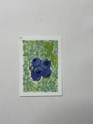 Fresh Blues aceo art card thumbnail 2