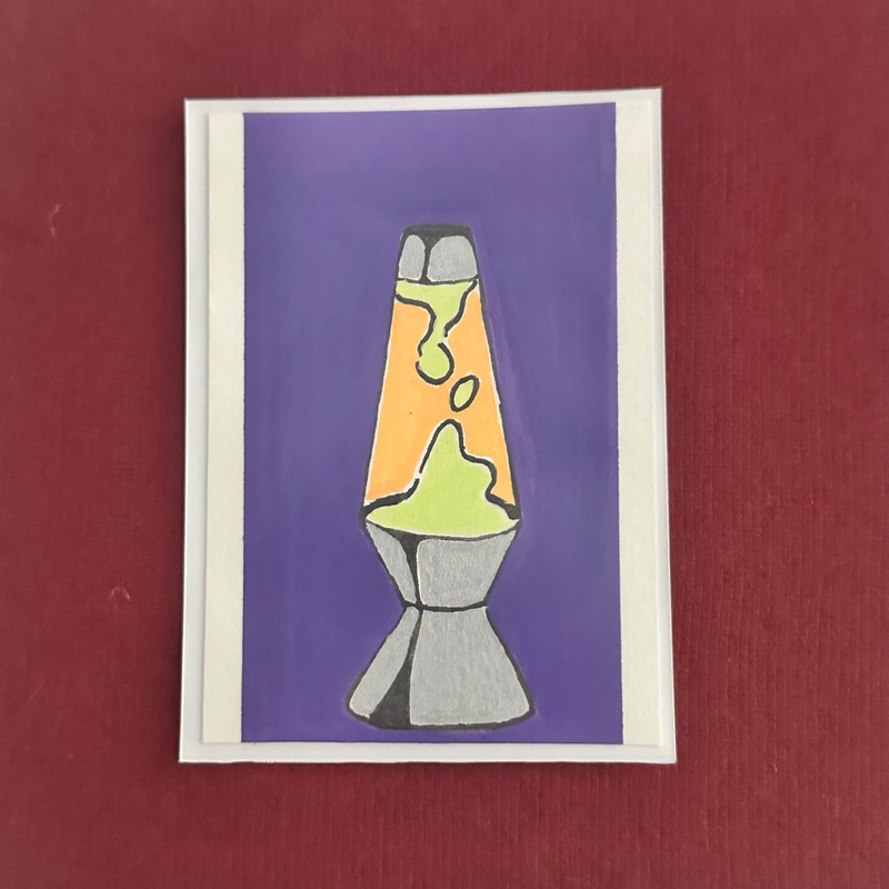 Lava Lamp aceo art card