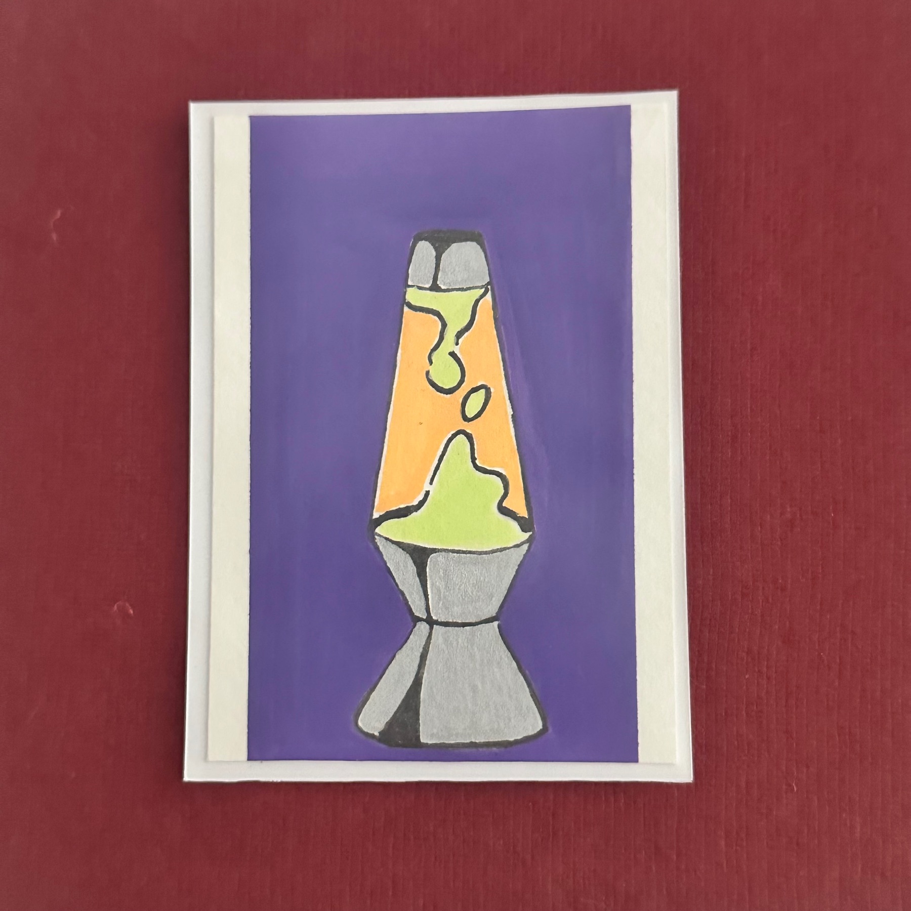 Lava Lamp aceo art card