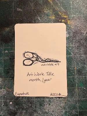 Sun Conure aceo art card thumbnail 2