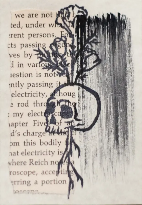 LIFE AFTER DEATH - Black aceo art card