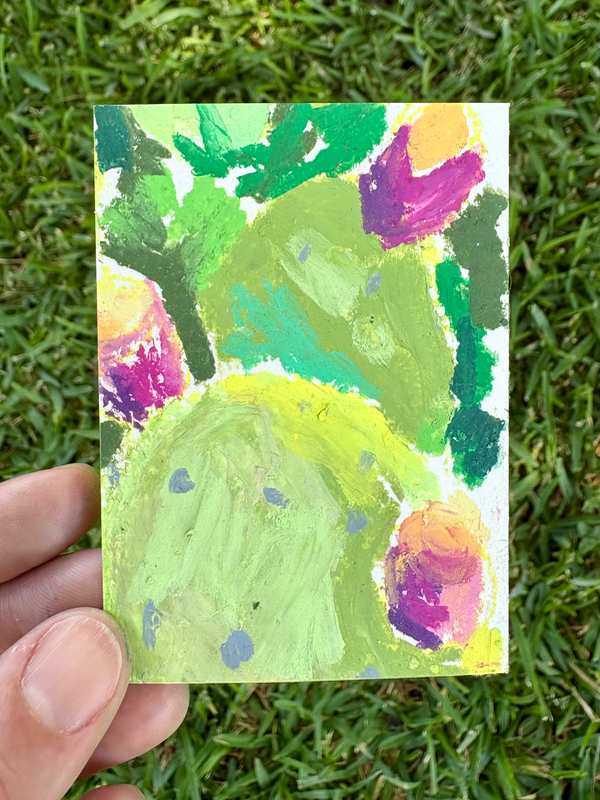Prickly Pear Series 1/3 aceo art card