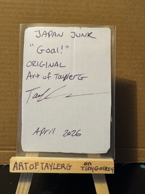 GOAL! aceo art card thumbnail 2