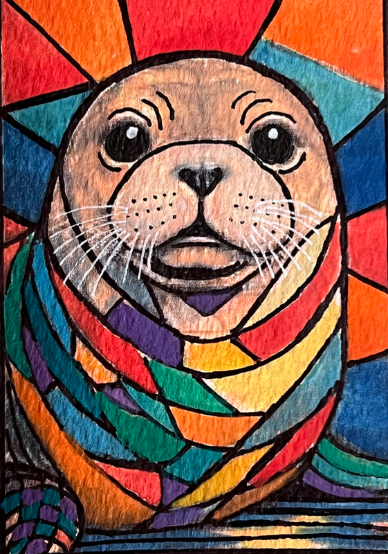 Seal #1 aceo art card