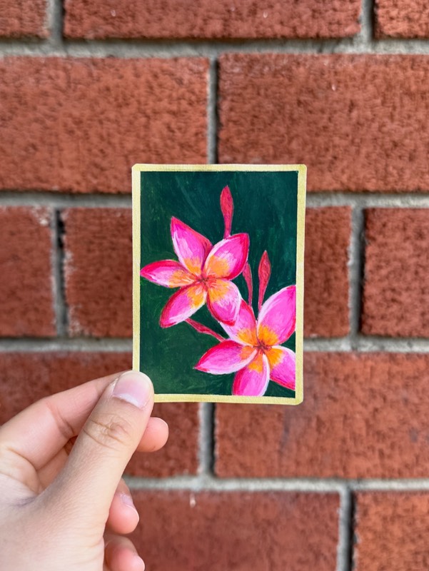 Plumeria aceo art card