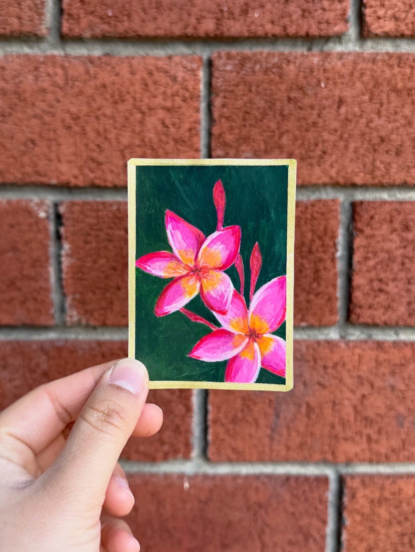Plumeria aceo art card